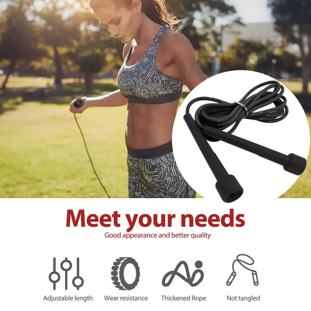 Speed Jump Rope 2.8M Adjustable Gym Fitness Boxing Training
